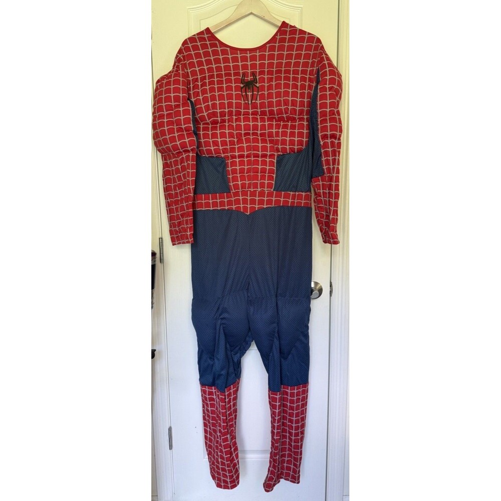 Spiderman 2 Marvel Cos Costume Bodysuit Only Muscle Chest Legs Size 46 Adult 04
